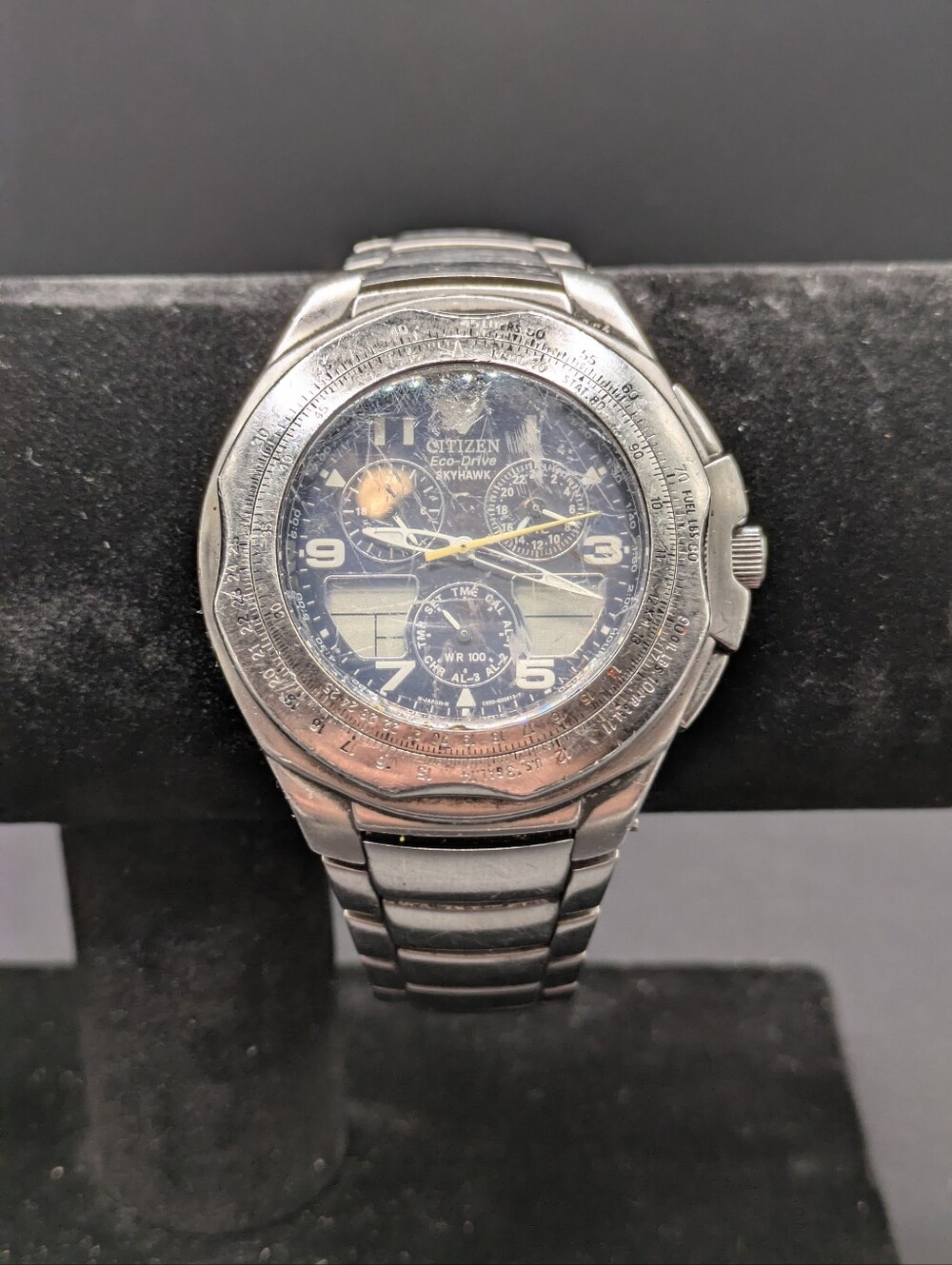 Citizen Skyhawk Eco-Drive Watch Untested, Needs Battery